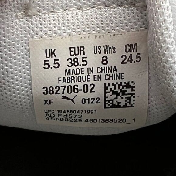 Puma Kaia Platform Shoes Women's 8 White Leather Lace Up Athletic Retro Sneakers - Picture 12 of 12